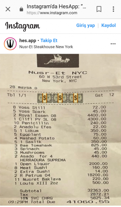 nusrette 41 bin dolarlık hesap