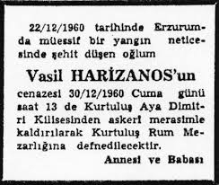 erzurum orduevinde yanarak şehit olan rum asker