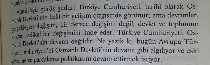 cumhuriyet osmanlı nın devamı değildir