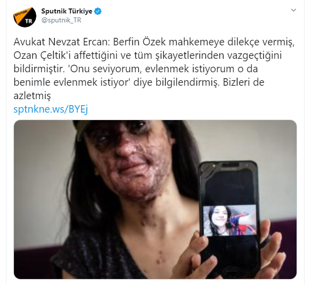 berfin özek in şikayetini geri çekmesi
