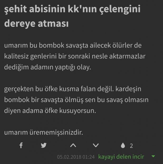 şehit ailesi ailecek ölsün diyen ekşici it