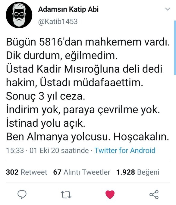 kadir mısıroğlu na deli diyen hakim