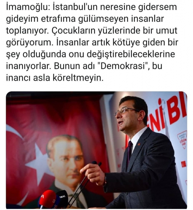 bunun adı demokrasi bu inancı köreltmeyin