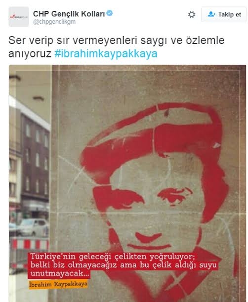 ibrahim kaypakkaya yı anan chp gençlik kolları