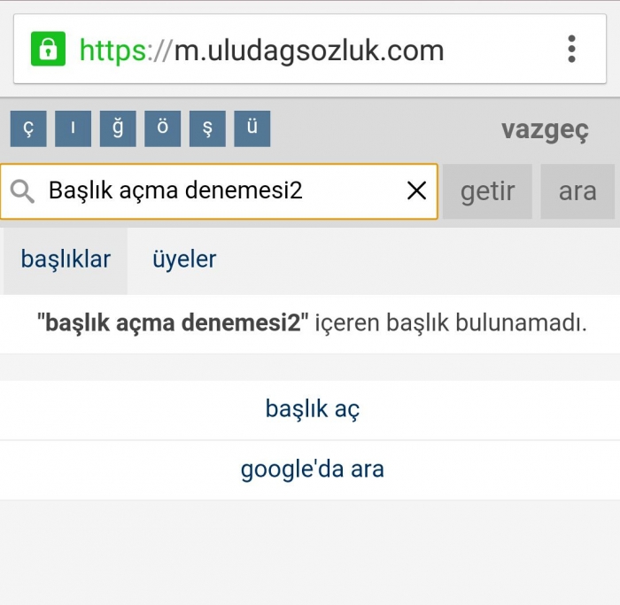uludağ sözlükte başlık açmak