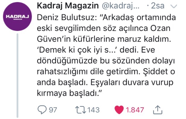 demek ki eski sevgilin çok iyi sikiyodu seni