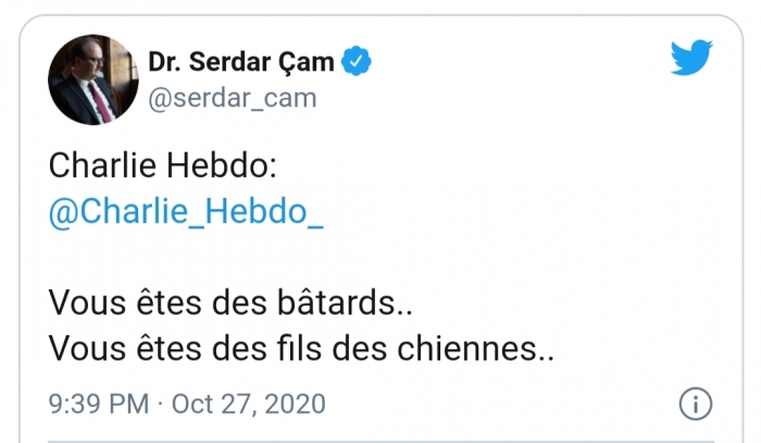 bakan yardımcısından charlie hebdoya küfürlü tepki