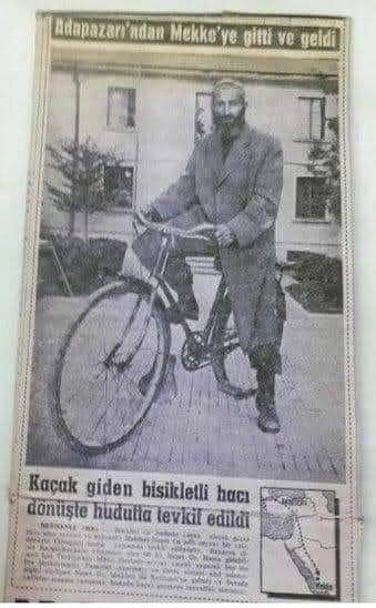 bisikletiyle hacca gidip hacı olan gezici vaiz