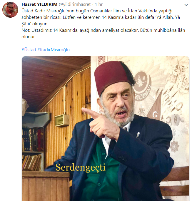 kadir mısıroğlu nun ayağından ameliyat olması