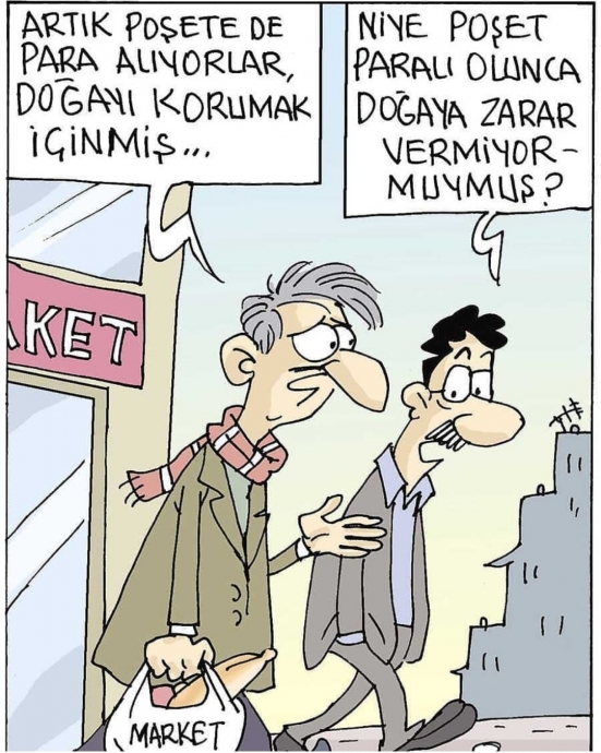 poşetleri paralı yapıp doğayı korumak