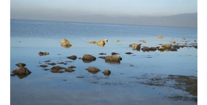 deniz çekildi antik liman kalıntıları ortaya çıktı