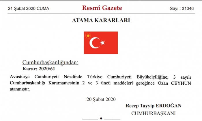 ülkücü katili ermeni sevicinin büyükelçi olması