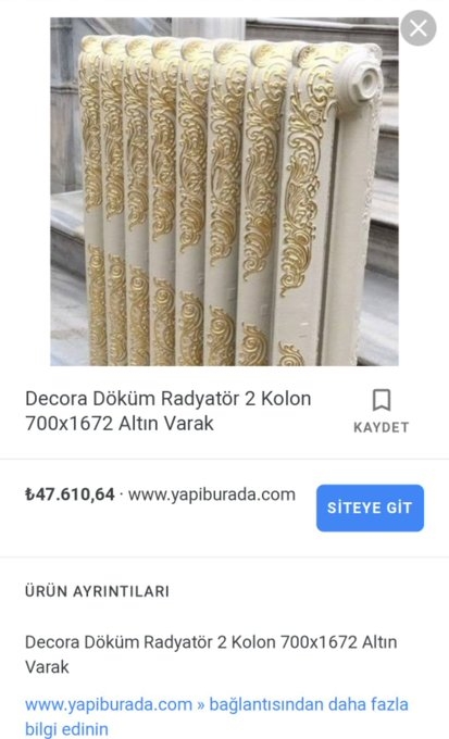 berat albayrak ın altın varaklı kalorifer peteği
