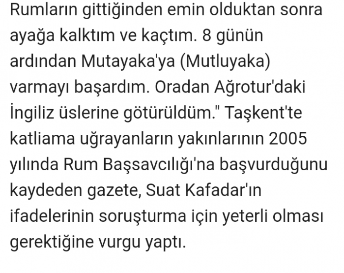 türkleri katlettiğini itiraf eden rum gazetesi