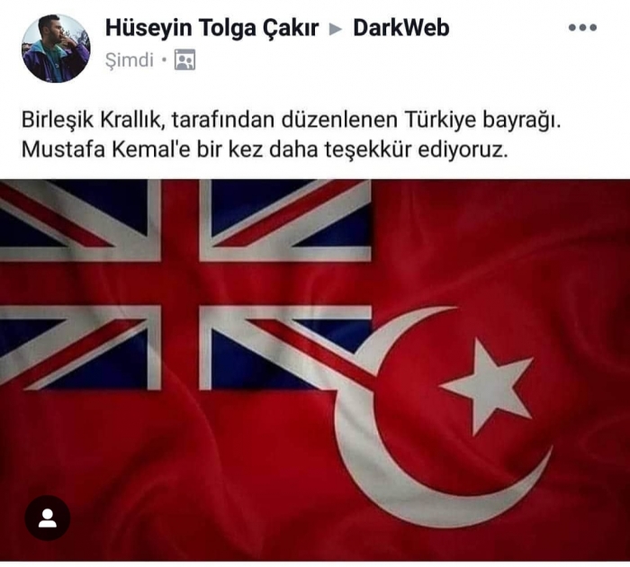 ingiltere nin tasarladığı osmanlı işgal bayrağı