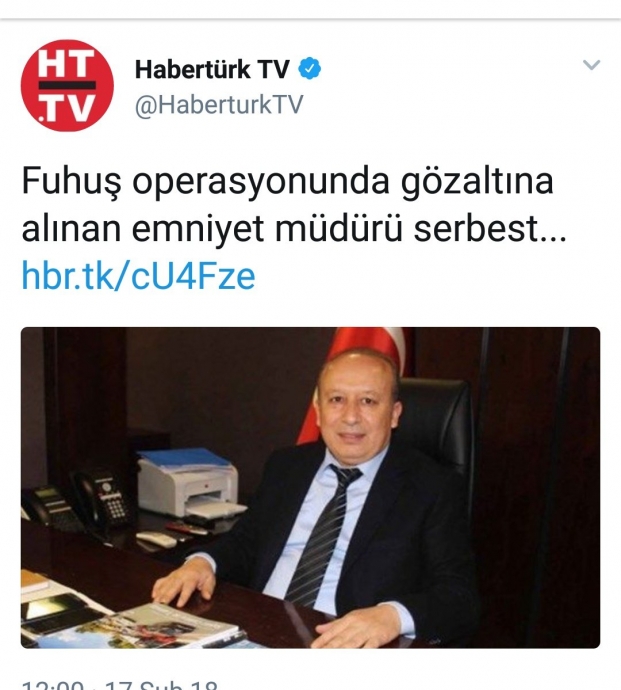 fuhuştan gözaltına alınan emniyet müdürü