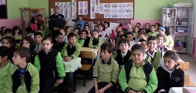 Öğrencilere trafik eğitimi verildi!
