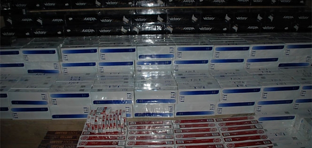 Gürün’de 10 bin 100 paket kaçak sigara ele geçirildi!