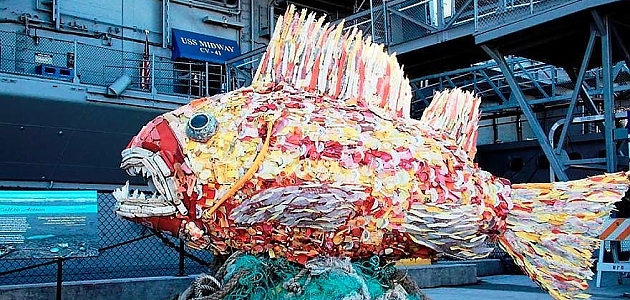 Sahile Atılan Çöplerden Heykel Yapan Washed Ashore Adlı Organizasyon Firmasının Birbirinden İlginç 14 Çalışması