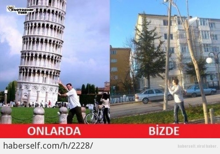 İnternetten Çok Yaratıcı 16 "Onlarda-Bizde" Capsi