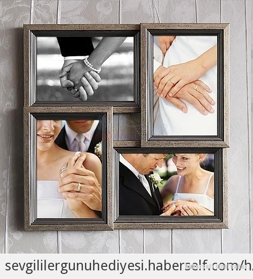 4lü Duvar `Fotoğraf` Çerçevesi