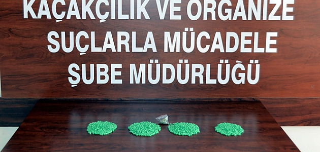Aydın’da 1140 adet uyuşturucu hap ele geçirildi!