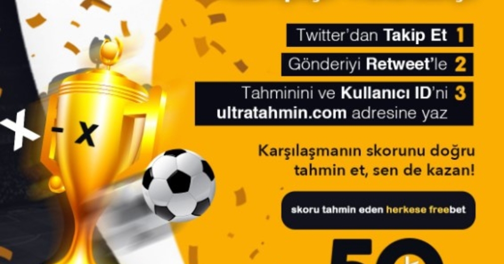 Ultrabet'te 50₺ Şartsız Freebet