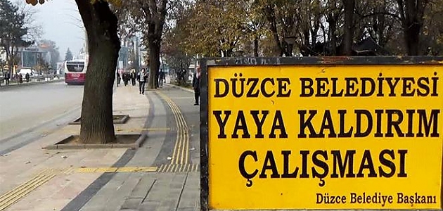 Kaldırımlar kışa hazırlanıyor!