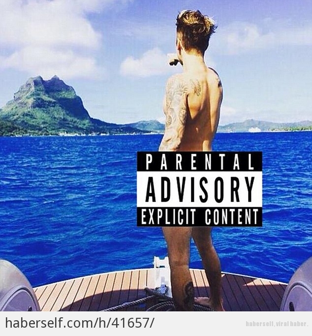 Denize Karşı Çıplak Fotoğraf Çektirmiş Justin Bieberle Alay Etmek İçin Yapılmış Birbirinden Komik 14 Çalışma