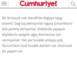 pkk lılar dağda yere izmarit bile atmıyor