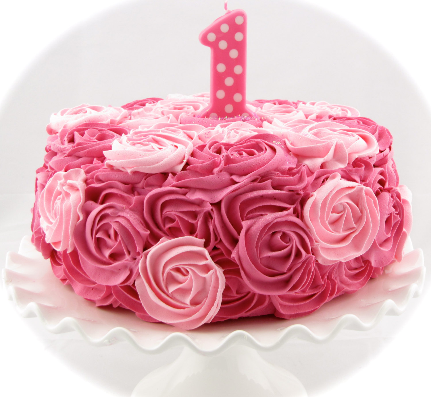 Красивый тортик темно розовый