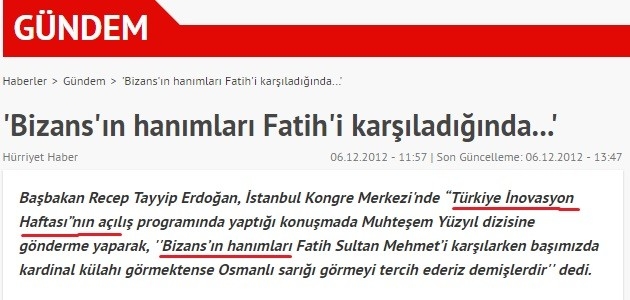 erdoğan ın tam bir tarih cahili olması