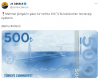 500 tl banknot