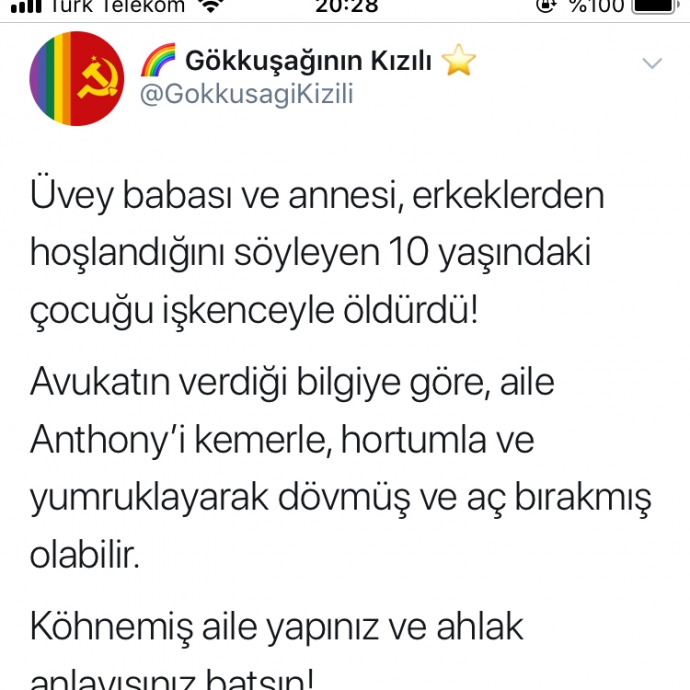 ailesine açılan eşcinsel çocuk