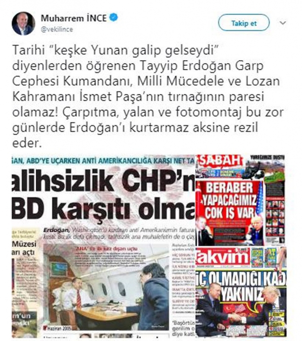erdoğan ismet paşanın tırnağının paresi olamaz