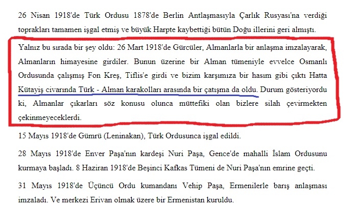 birinci dünya savaşında almanlarla da çatışmamız