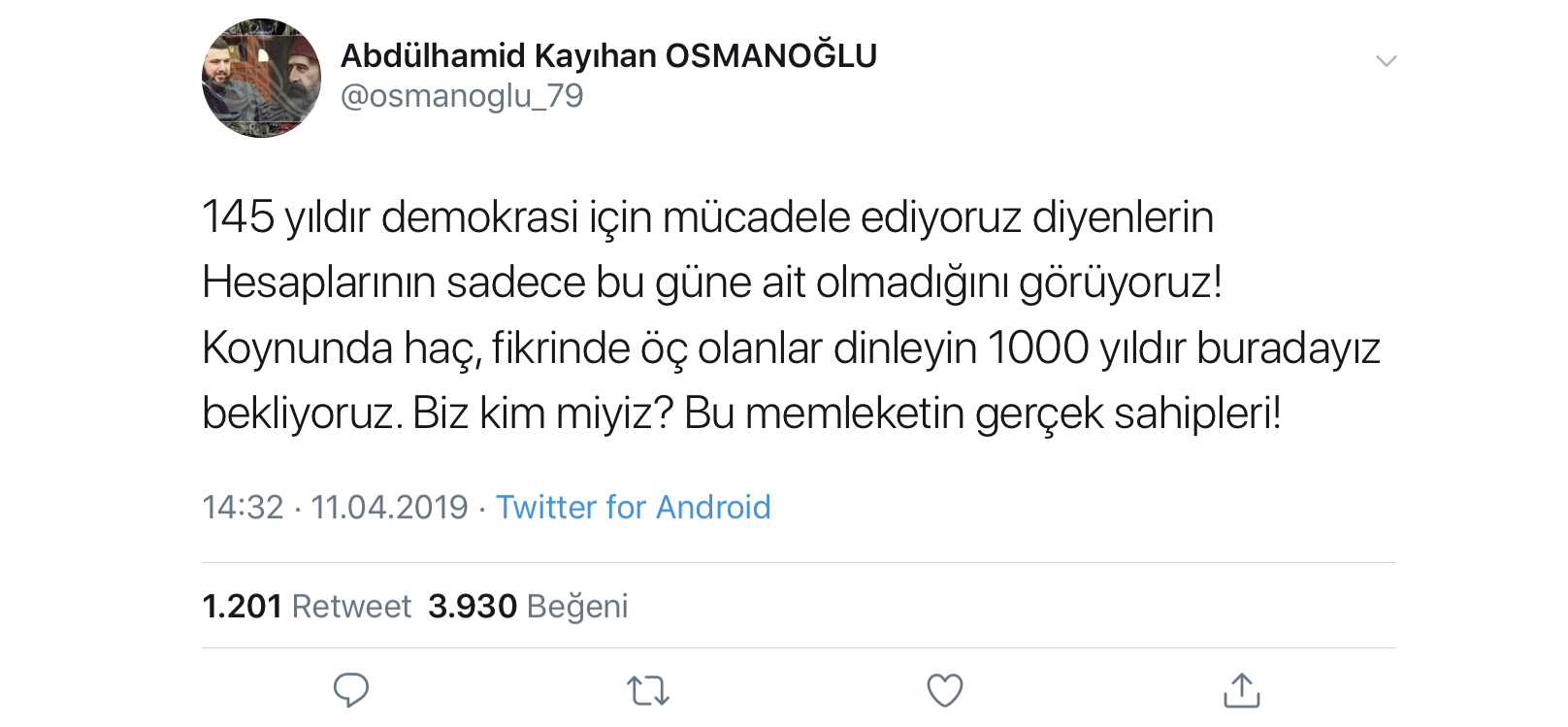 Abdülhamid Osmanoğlu Nun Attığı Tweet Uludağ Sözlük