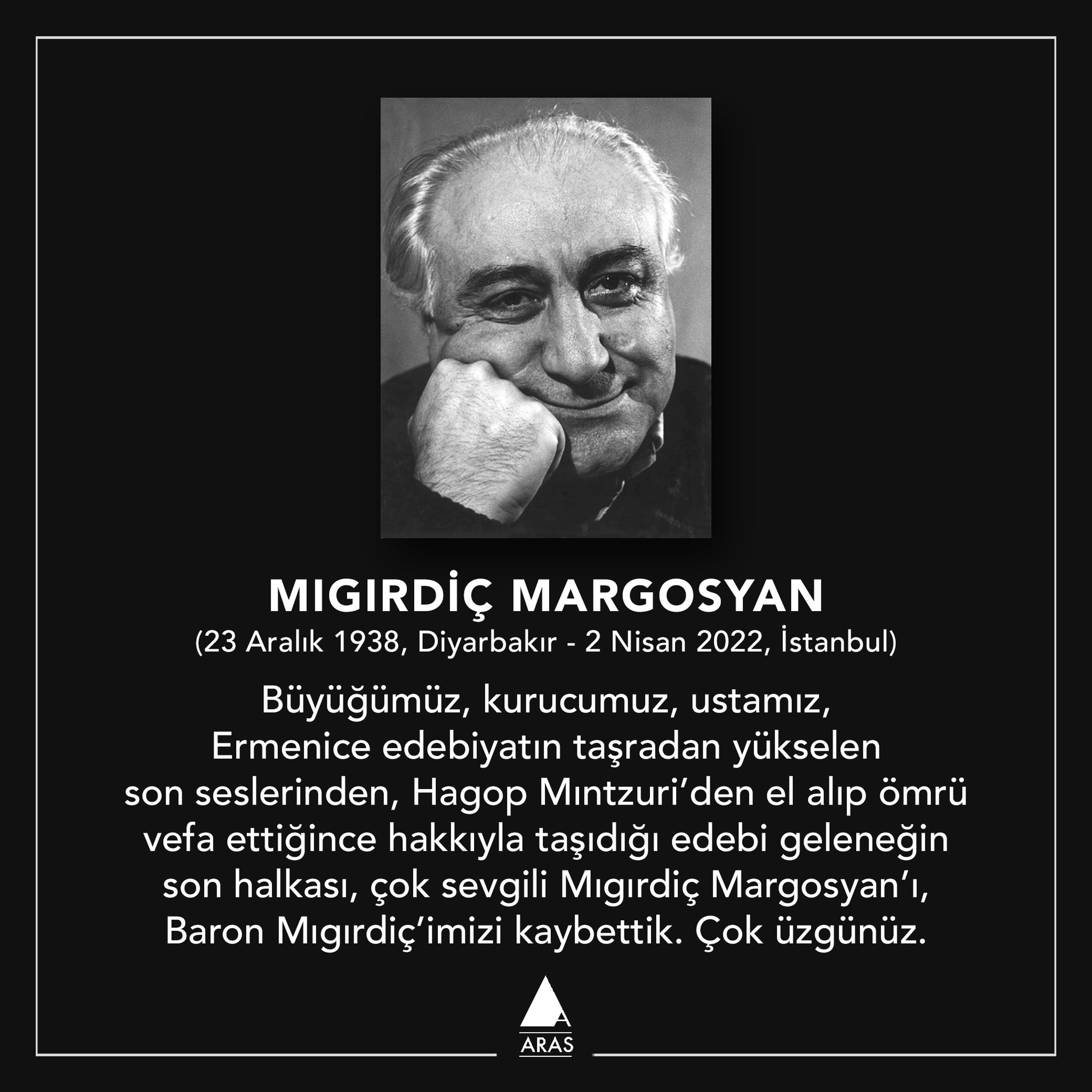 2 Nisan 2022 Mıgırdiç Margosyan ın Vefat Etmesi Uludağ Sözlük Galeri