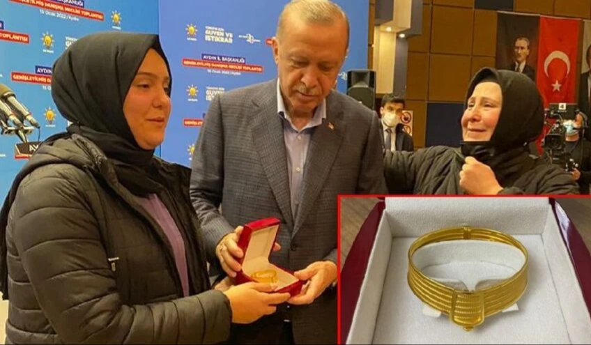 erdoğan dan üniversite öğrencisine altın hediye