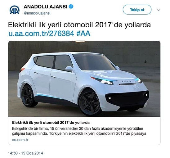 yerli otomobilde 2 boyutlu çizimler tamamlandı