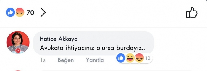 kadına saldıranlara avukatlık yapmak isteyen kadın