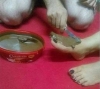 şehvetli hatunun ayağına nutella sürüp yalamak / #1566281