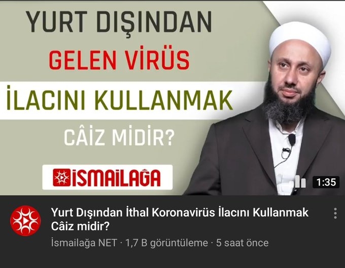 ithal corona ilacını kullanmak caiz midir