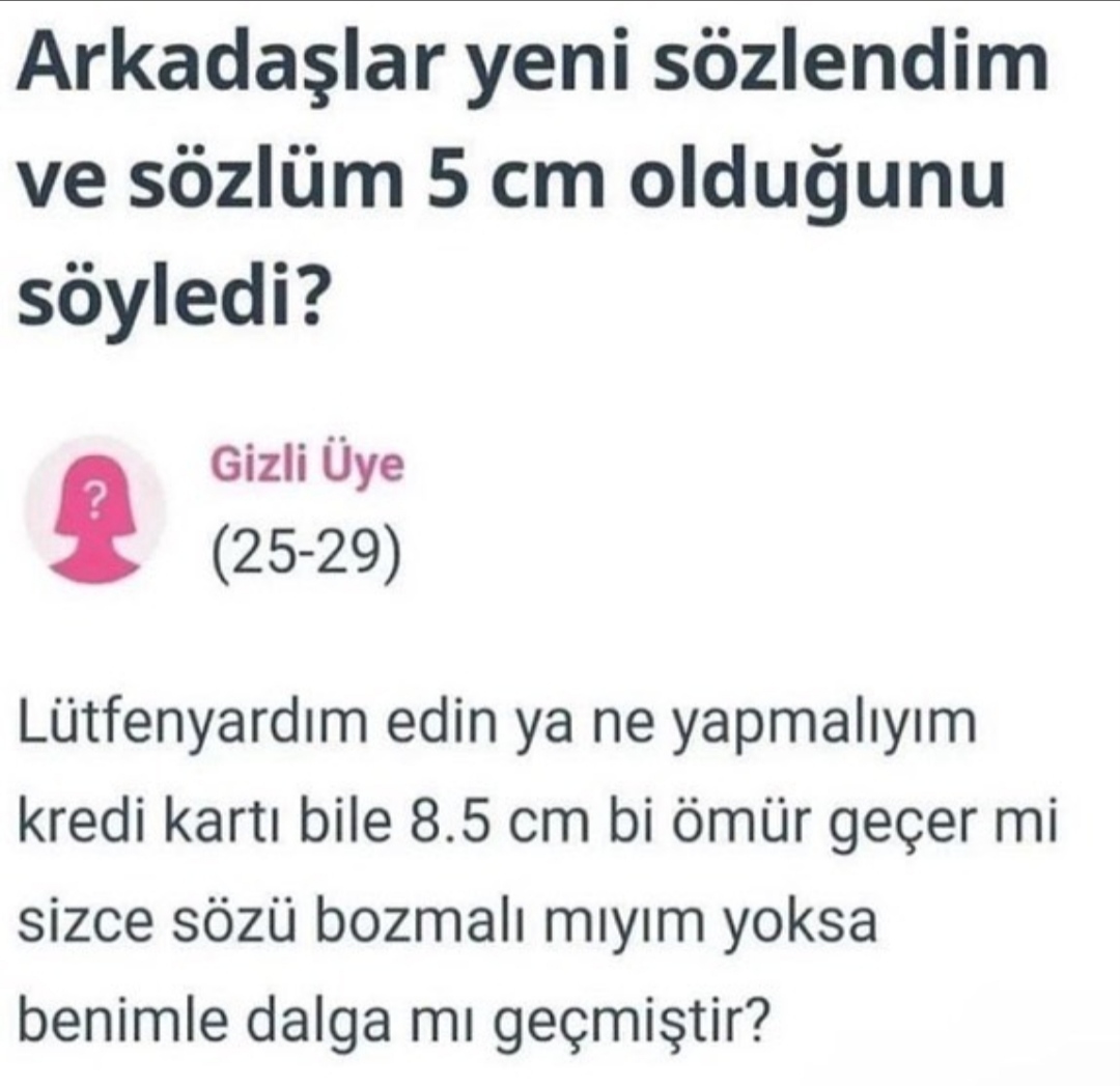 Sözlüm Penisinin 5 Cm Olduğunu Söyledi Uludağ Sözlük Galeri