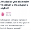 sözlüm penisinin 5 cm olduğunu söyledi / #2272913