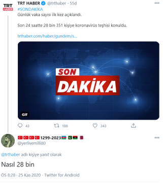 vaka sayısının 28 bin olmasına şaşıran yandaş