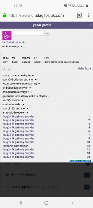 bugün ilk girilmiş entryler