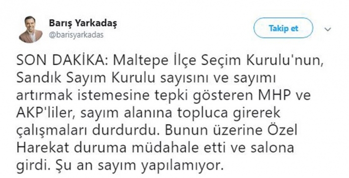 akp ve mhp lilerin oy sayımını durdurmaları