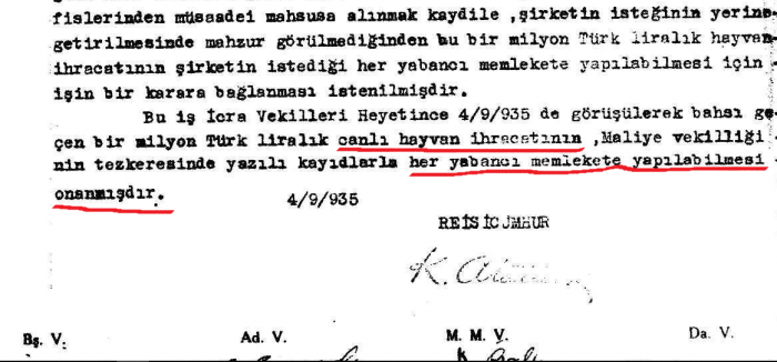 türkiye nin canlı hayvan ihracatı yaptığı dönem