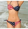 amerikan bayraklı bikini